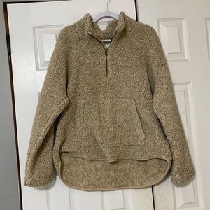 Old Navy fuzzy teddy jacket, size XL, gently used